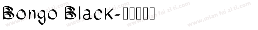 Bongo Black字体转换